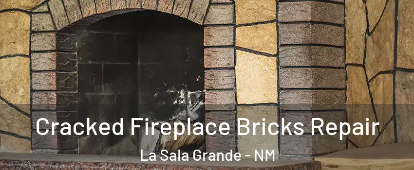 Cracked Fireplace Bricks Repair La Sala Grande - NM