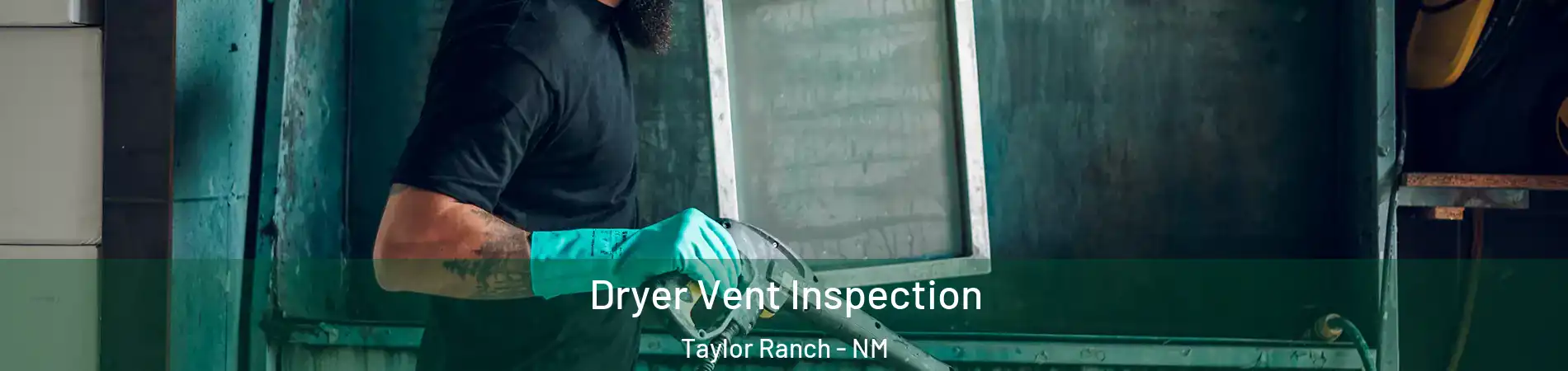 Dryer Vent Inspection Taylor Ranch - NM