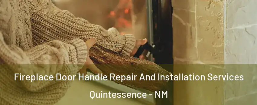 Fireplace Door Handle Repair And Installation Services Quintessence - NM