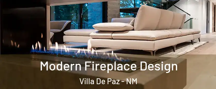 Modern Fireplace Design Villa De Paz - NM